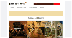 Desktop Screenshot of paseosporlahabana.com